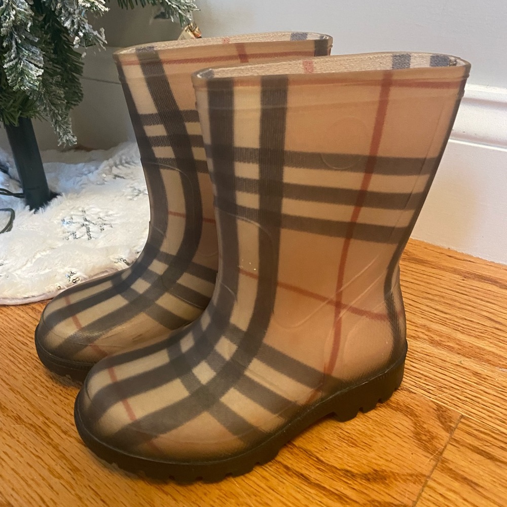 Authentic Burberry rain boots